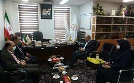 دیدار مدیر حج وزیارت استان با مدیر امور شعب بانک ملی ایران در سمنان
