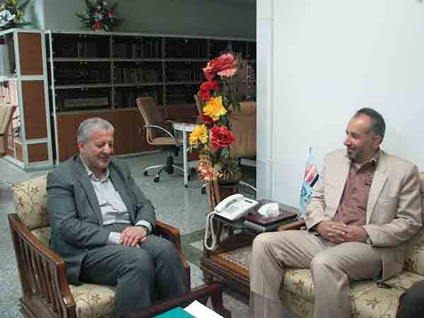 دیدار مدیر حج و زیارت استان سمنان با مدیر کل سرپرستی امور شعب بانک ملی استان 